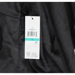 DKNY Satin Colorblocked Slip V Neck Midi Dress Black / Cloud / Eggshell 16 thumbnail 3