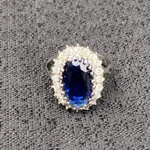 💎💙 NWT NIB New Directions Princess Diana Style Size 10 Sapphire Blue Style Cubic Zirconia Crystal Ring $20.00 💙💎 thumbnail 14