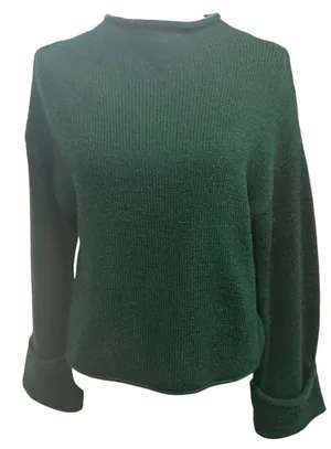 Anthropologie Forest Green Sweater Size XS thumbnail 1