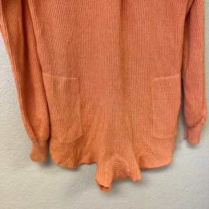 Free People Long Sleeve Picnic Sweater Linen Blend Romper Size XS thumbnail 6