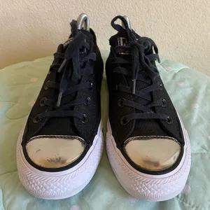 Converse Black Womens Sneakers size 5.5 thumbnail 5
