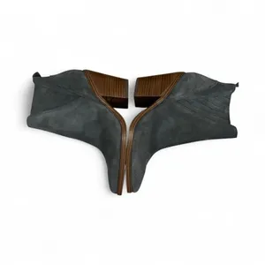 Marc Fisher Charcoal Gray Suede Ankle Booties thumbnail 4