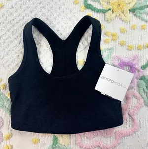 Beyond Yoga Black Racerback Cropped Tank Top Activewear‎ XS thumbnail 1