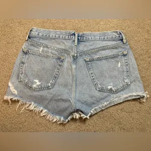 Agolde Parker Cut Off Denim Short Light Wash Size 29 thumbnail 6