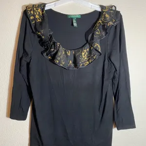 Vintage Lauren Ralph Lauren Black Top thumbnail 6