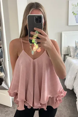 Pink Silk Top thumbnail 1