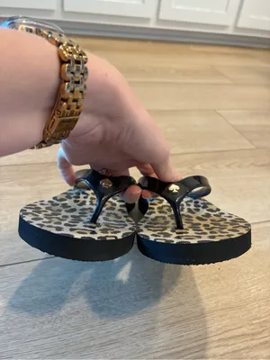 Kate Spade Women’s Nassau Thong Wedge Sandal Flip Flop Leopard Size 8 thumbnail 5