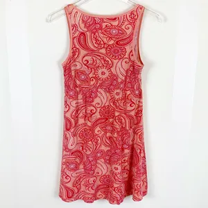 Isaac Mizrahi Peach Summer Paisley Dress thumbnail 2
