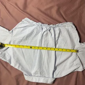 Zara Light Blue Striped Shirt thumbnail 6