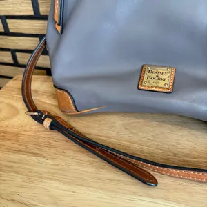 Dooney‎ & Bourke Gray Crossbody Purse thumbnail 3