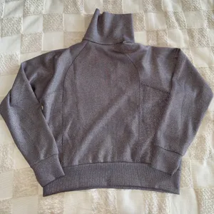 Spanx‎ AirEssentials Shine Half Zip Smoke Silver Womens Size Medium NWOT thumbnail 4