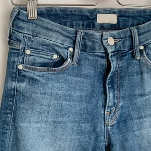 Mother Denim The Looker Ankle Fray Jean One Smart Cookie Blue Womens Size 26 thumbnail 9