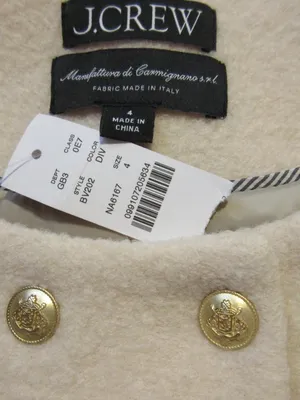 NWT J.Crew Double-breasted Lady Jacket in Dusty Ivory Italian Boiled Wool 4 thumbnail 5