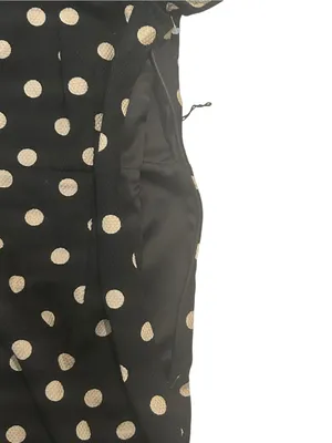 Boden‎ Black Sheath Dress with Tan Polka Dots thumbnail 4