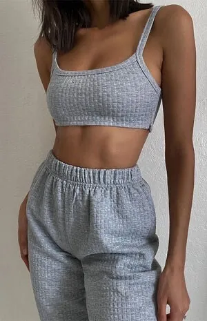 Princess Polly Grey Sweat set thumbnail 1