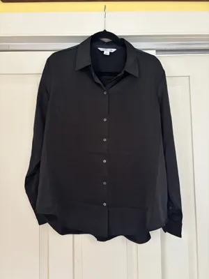 Old Navy Satin Button Down Blouse thumbnail 1