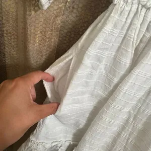 Free People Summer Picnic White Cottage Peasant Mini Dress Cotton XS thumbnail 7