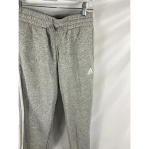 Adidas Essentials Classic Three Stripe Jogger Sweatpant Grey Size Small thumbnail 3