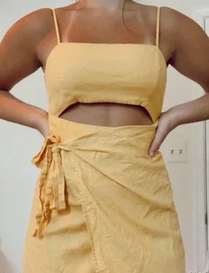 Forever 21 Yellow Dress thumbnail 1