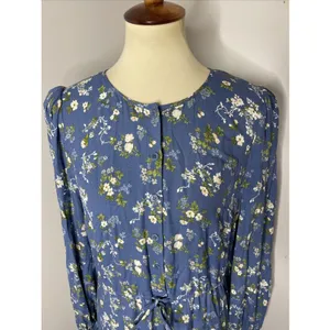 Reformation Lisse Dress in Blue Avery‎ Floral Sz 8 thumbnail 7