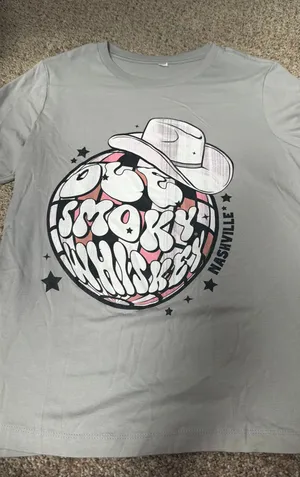 Nashville Whiskey T Shirt Gray Size M thumbnail 1