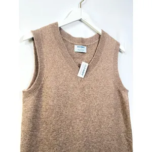 Old Navy SoSoft Sweater Mini Dress NWT Sleeveless‎ V-Neck Marled Brown M thumbnail 4
