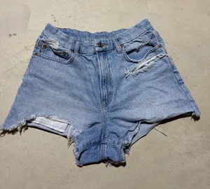 American Eagle Outfitters curvy 90s boyfriend light blue jean shorts 6 thumbnail 1