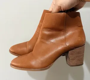 Madewell Rosie Leather Ankle Boots‎ Size 8 Tan thumbnail 1