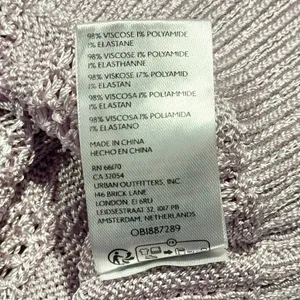 Free People Cropped Sweater Vest Y2K Cottage Preppy Academia Pastel Purple XS thumbnail 5