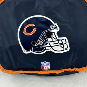 National Football League Team Chicago Bears Football Travel School Game Cooler Lunch Box Bag 10”x8” thumbnail 2