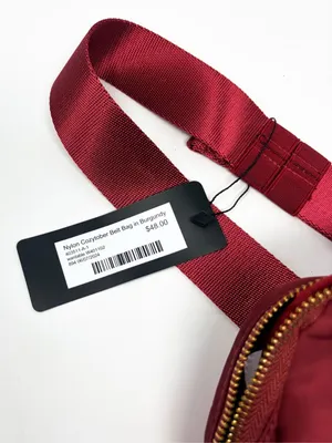 NWT Wantable Nylon Cozytober Crossbody Belt Bag in Burgundy thumbnail 3