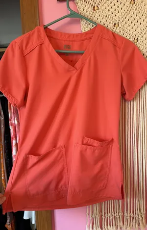 Med Couture Scrubs Set Coral thumbnail 1