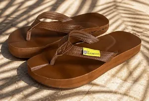 The Healing Sole Original Brown Orthopedic Recovery Flip Flop Sandals Womens W7 thumbnail 1