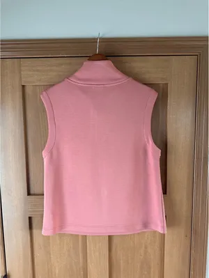 NWOT Varley DoubleSoft Magnolia 2.0 Half-Zip Tank in Canyon Rose Women’s Medium thumbnail 6