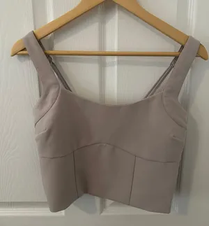 A&F Stretch Cotton Squareneck Top thumbnail 1