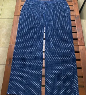 Daniel Buchler Blue Polka Dot Lounge Pants Size M thumbnail 1