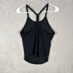 ECHT Ribbed‎ Tank Top Women Large Black Unlined Racerback Athletic Gymcore thumbnail 2