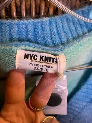 NWT NYC Knits Cardigan Size M Blue Size M thumbnail 2