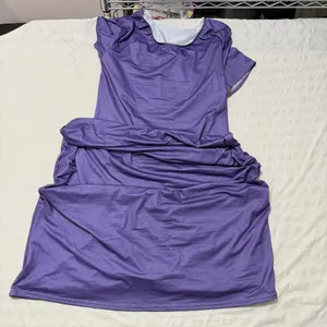 Purple Long Floor Length Dress Coverup Loungewear Size XL #260388 thumbnail 3
