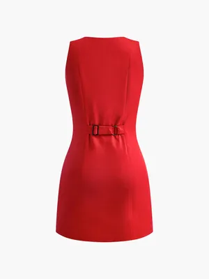 Commence red mini shift dress thumbnail 3