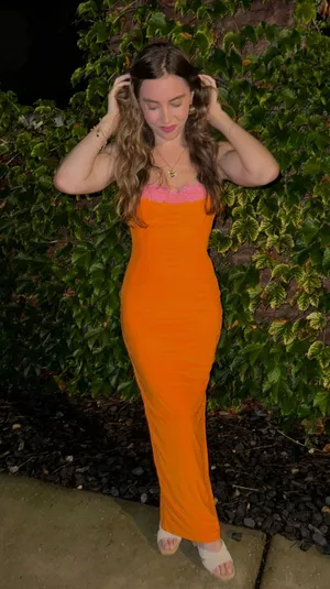 Dress Orange Size XS thumbnail 1