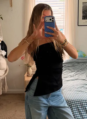 Aritzia Black tube top thumbnail 2