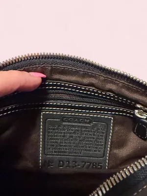 Vintage Coach Black Leather Shoulder Bag thumbnail 6