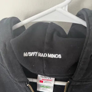 M/SF/T Mad Minds Floral Graphic Zip Up Hoodie thumbnail 4