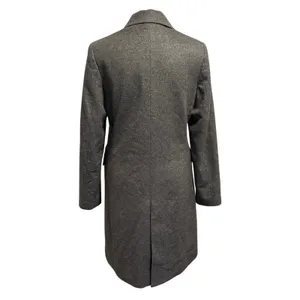 Uniqlo Women’s Size S Wool Cashmere Long Coat Grey Minimalist thumbnail 2