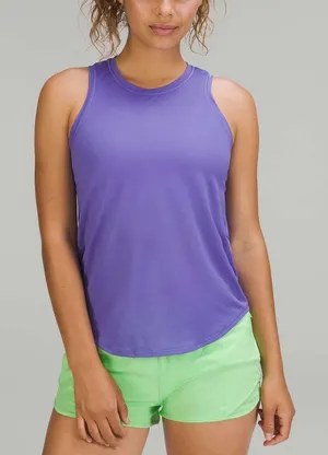 Lululemon Athletica High-Neck Running Training Tank Top Charged Indigo Small thumbnail 1