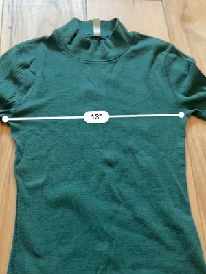 Free People The Rickie Ribbed Mock Neck Top Forest Green SP thumbnail 6
