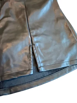 Wild Fable Black Vegan Leather Mini Skort Skirt w/ Shorts Classic Size XS Womens thumbnail 14
