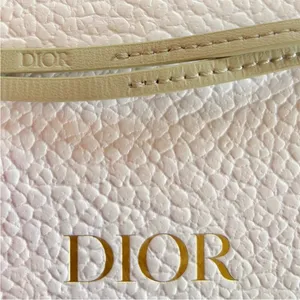 Christian Dior New Silver Star Keychain Bag Charm w/ Logo Gray Leather Tassel thumbnail 5
