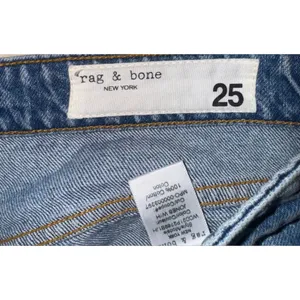 Rag & Bone Rosa Mid Rise Boyfriend Jeans Women's 25 Button fly Destroyed Luxury thumbnail 8